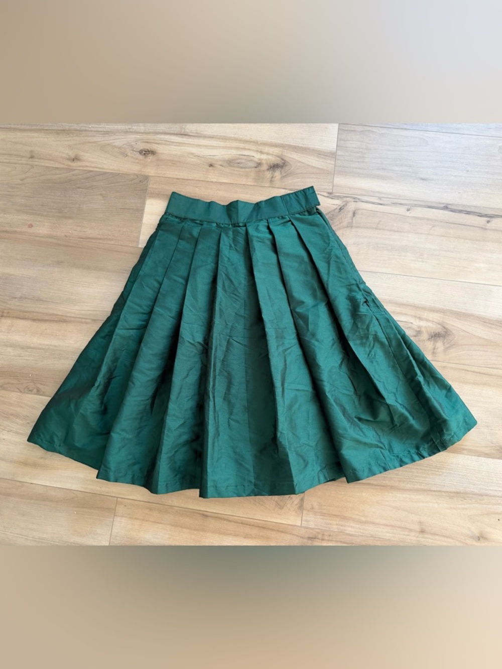 Classic Green Midi Skirt